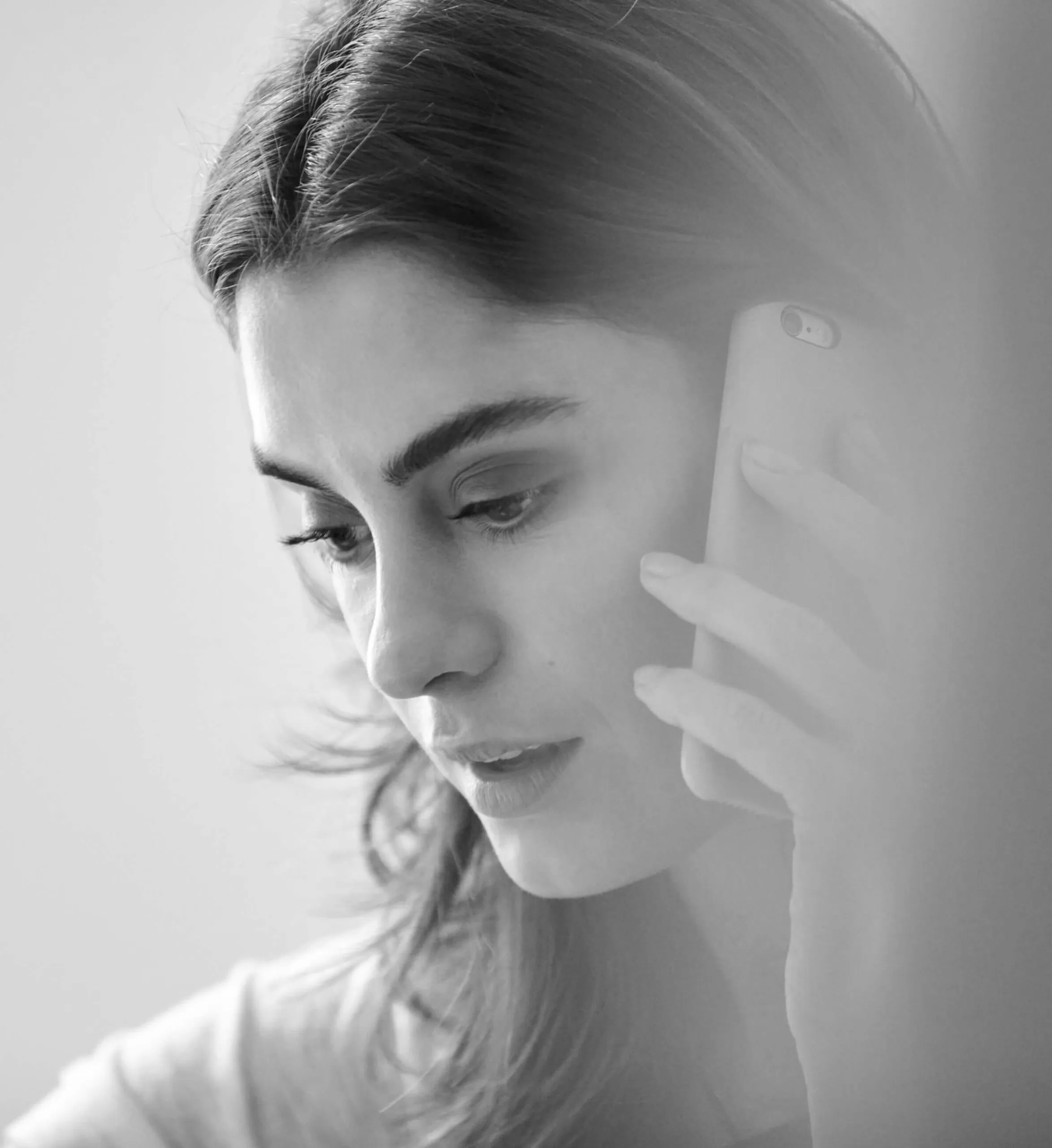 A woman making a phone call