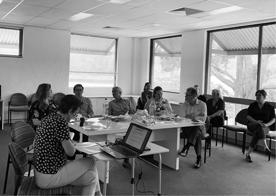 An international teaching session under way in the HHMP education room